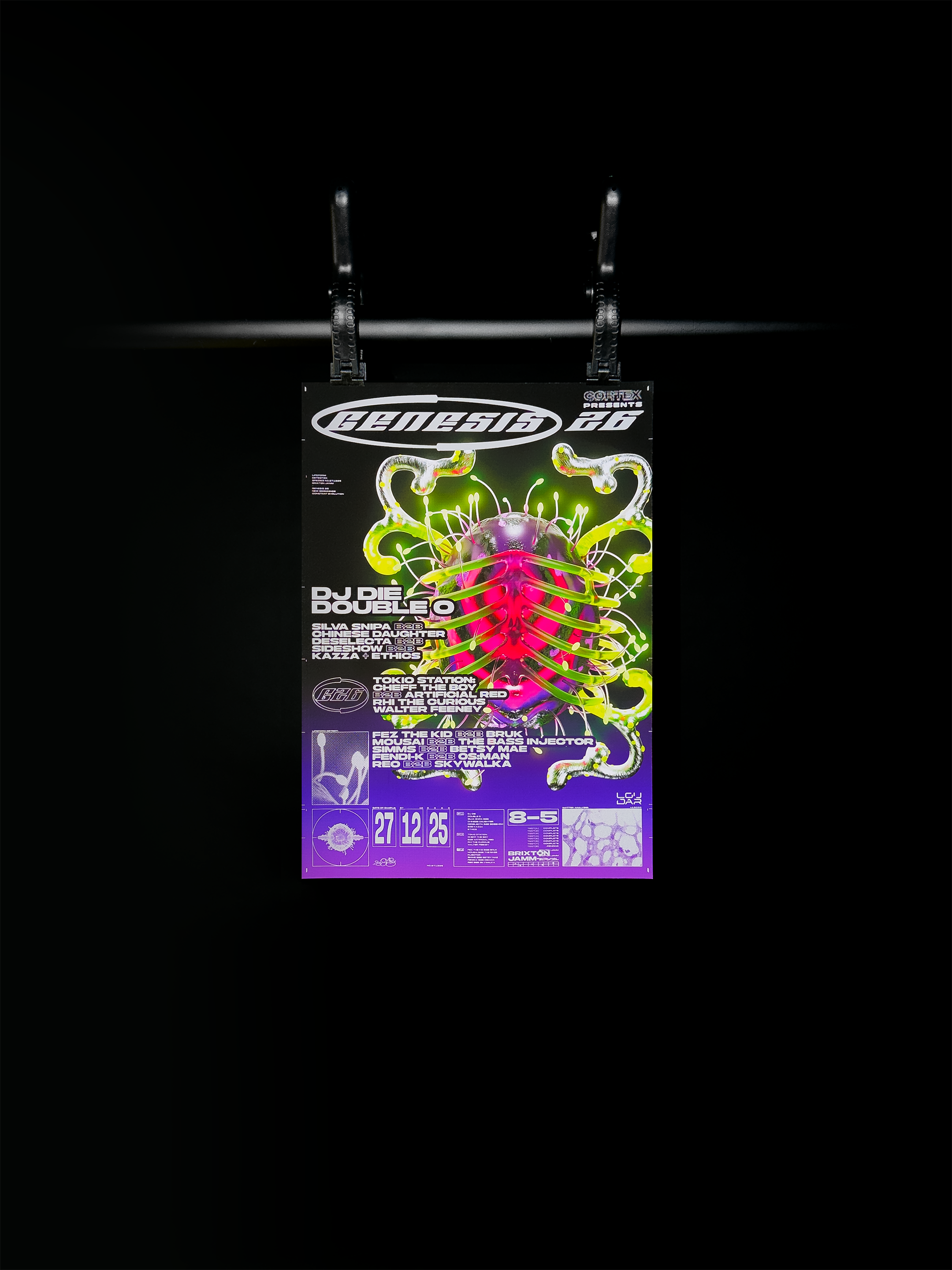 Cortex x Genesis 26 27.12.25 Event Poster (A3)