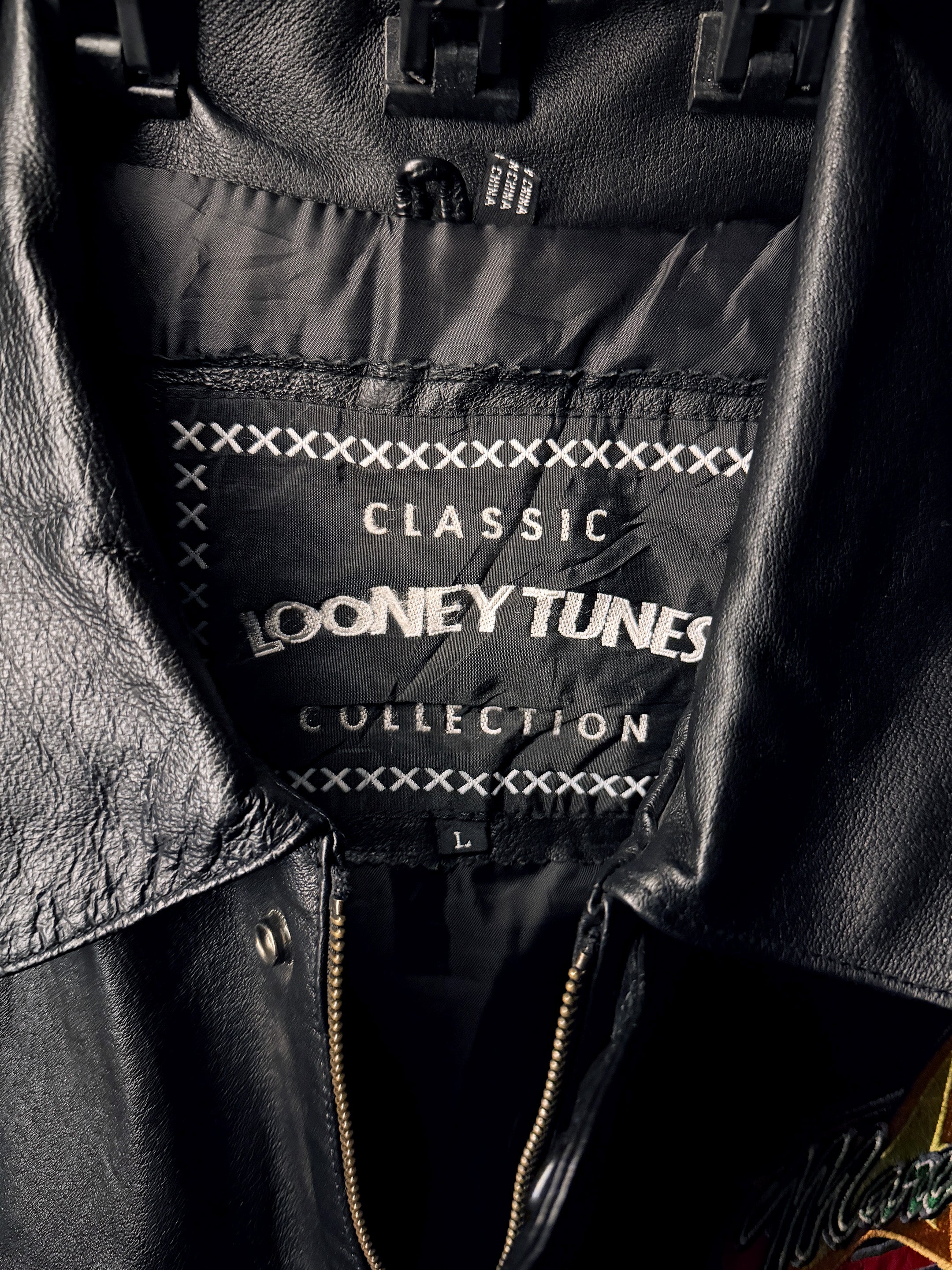 Marvin The Martian_Looney Tunes_Leather Bomber Jacket (XL)